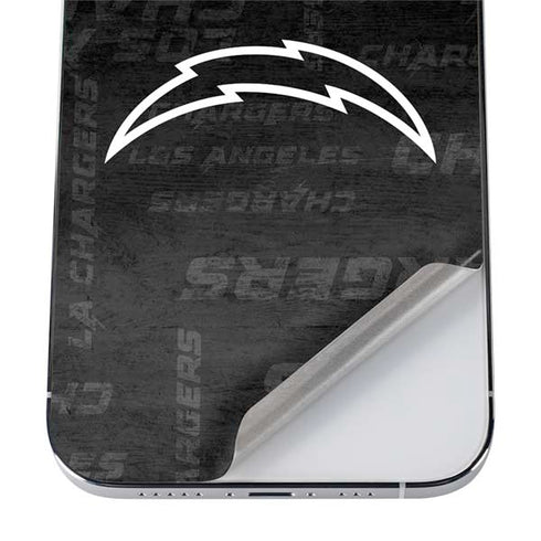 NFL Los Angeles Chargers Black & White iPhone 12 Pro Max Skin